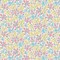 1 Yard Pink and Yellow Campion Meadow Lasenby Quilting Cotton Pink and Yellow